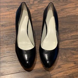 Nine West black heels. 3” heels, Size 8